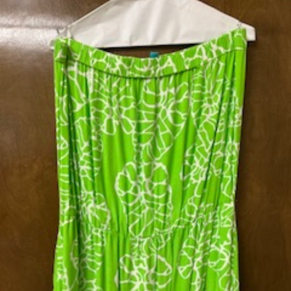 0X Escapada Womens Long Dress Lime Green